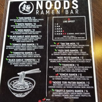 Noods Ramen Bar - Menu - Ramen Near Me - Honolulu, Hawaii Noods Ramen Bar - Menu - Ramen Near Me - Honolulu, Hawaii