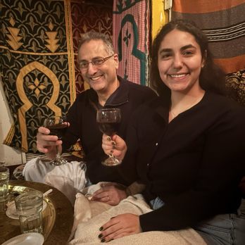 Marrakesh Restaurant - The birthday boy, included so you can see the decor - Moroccan Near Me - Philadelphia, Pennsylvania