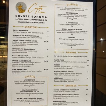 Coyote Sonoma - Wine Bars Near Me - Healdsburg, California Coyote Sonoma - Wine Bars Near Me - Healdsburg, California
