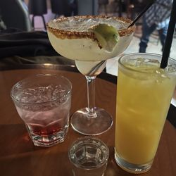 Margarita, Malibu Pineapple and Rum with Cranberry