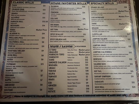 Menu photo 4 Ryoko's San Francisco, CA Menu photo 4 Ryoko's San Francisco, CA