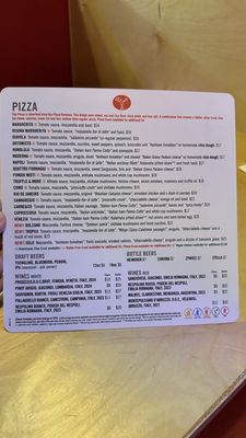 Menu photo 1 Piola - Brickell Miami, FL