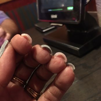 AK Nails & Spa - The nail tech had no knowledge of the natural form of a nail. SNS nail system is a thicker knock off brand. (Left hand) - Nail Salons Near Me - Phoenix, Arizona AK Nails & Spa - The nail tech had no knowledge of the natural form of a nail. SNS nail system is a thicker knock off brand. (Left hand) - Nail Salons Near Me - Phoenix, Arizona
