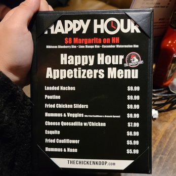 The Chicken Koop - Happy Hour Appetizer Menu - New American Near Me - Whittier, California The Chicken Koop - Happy Hour Appetizer Menu - New American Near Me - Whittier, California