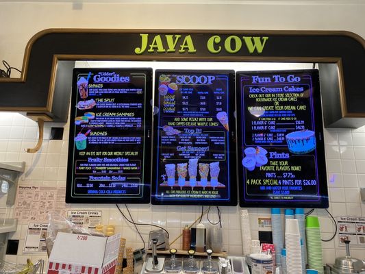 Menu photo 6 Java Cow Coffee Park City, UT