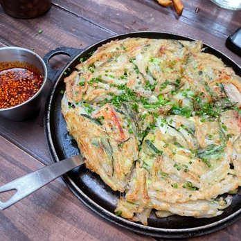 Osamil - Zucchini (?) pancake - Korean Near Me - New York, New York Osamil - Zucchini (?) pancake - Korean Near Me - New York, New York
