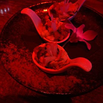 Coral Club - $14 poke spoons served on ladles which makes it awkward to eat. They're small and filled mostly with onion, radish and avocado. - Cocktail Bars Near Me - Vancouver, Washington Coral Club - $14 poke spoons served on ladles which makes it awkward to eat. They're small and filled mostly with onion, radish and avocado. - Cocktail Bars Near Me - Vancouver, Washington