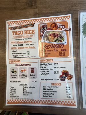 Menu photo 2 Taco Rice Hawaii Honolulu, HI