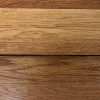 Carter Wood Floors - The gap I was left. Had to saw my own gap and install the transition piece. - Flooring Near Me - Long Beach, California