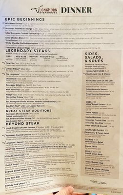 Menu photo 5 LongHorn Steakhouse Orange City, FL Menu photo 5 LongHorn Steakhouse Orange City, FL