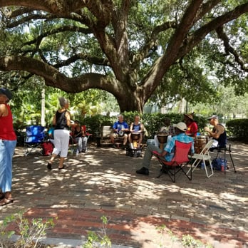 Lake Eola Park - Handing out instruments to anyone who wanted to join in! - Parks Near Me - Orlando, Florida