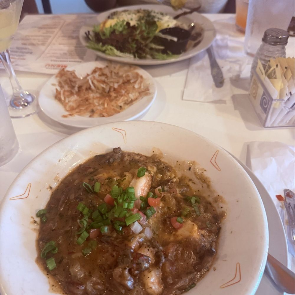 Skillet Junction - Shrimp and Grits and Brisket Omelette - Breakfast & Brunch Near Me - Jackson, Tennessee Skillet Junction - Shrimp and Grits and Brisket Omelette - Breakfast & Brunch Near Me - Jackson, Tennessee