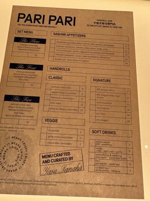 PARI PARI Handroll Bar by null