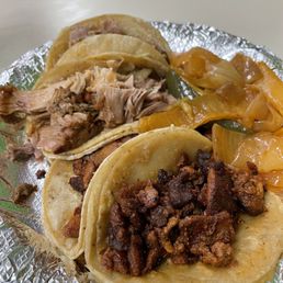 Tacos - Carnitas and Al Pastor (TikTok: @justandyvu) Tacos - Carnitas and Al Pastor (TikTok: @justandyvu)