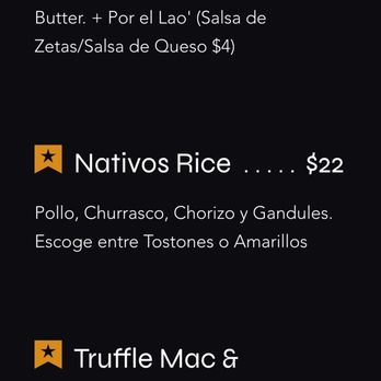 Nativos - Menu - Cocktail Bars Near Me - Trujillo Alto, Puerto Rico