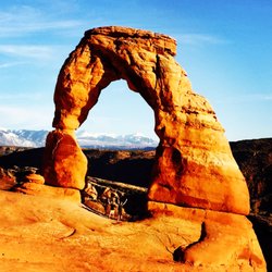 Delicate Arch - Colored to look like the Utah license plate