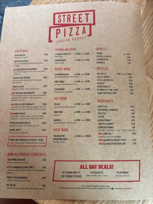 Menu photo 1 Gordon Ramsay Street Pizza Washington, DC, DC Menu photo 1 Gordon Ramsay Street Pizza Washington, DC, DC