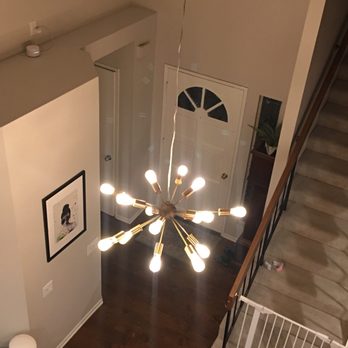 Ballard Electric - 2nd picture of our chandelier - Electricians Near Me