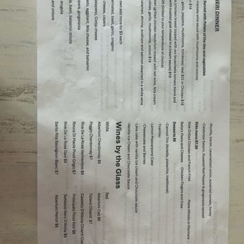 Tre Bicchieri - Dinner menu - Wine Bars Near Me - Glendale, Arizona