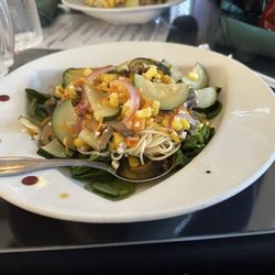 White Lion Cafe - Vegetables with angel hair pasta