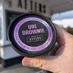 Ube brownie half pint