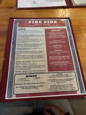 Menu photo 4 The Fire Side Public House Pittsburgh, PA