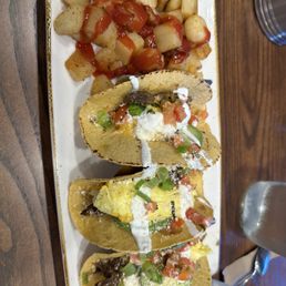 Barbacoa Breakfast Tacos