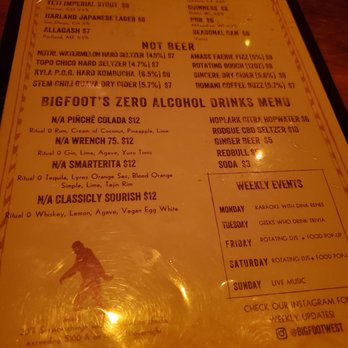 Bigfoot West - Menu - Lounges Near Me - Los Angeles, California Bigfoot West - Menu - Lounges Near Me - Los Angeles, California