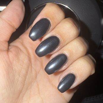 Pearl Nails And Spa - Black dip w/ chrome - Nail Salons Near Me - Foley, Alabama Pearl Nails And Spa - Black dip w/ chrome - Nail Salons Near Me - Foley, Alabama