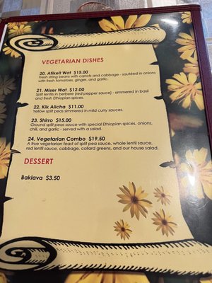 Menu photo 4 Adey Abeba Ethiopian Restaurant Seattle, WA