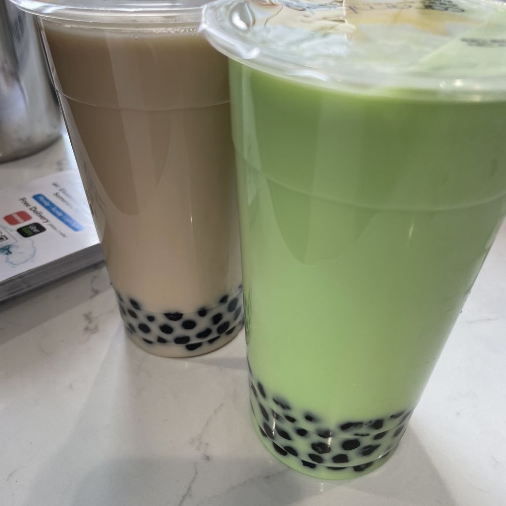 Honeydew Milk Tea Bubble Milk Black Tea