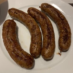 Farm Katerbow - Pfefferbratwurst in der Heissluftfritteuse (180°C, 20 Minuten).