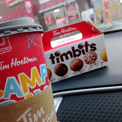 Tim Hortons - Dark roast coffee and Timbits
