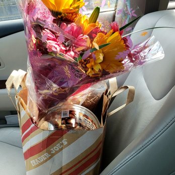 Trader Joe's - Flowers given to me to give to my friend by staff after hearing what was going on. Your staff here is wonderful! - Grocery Near Me - Cerritos, California