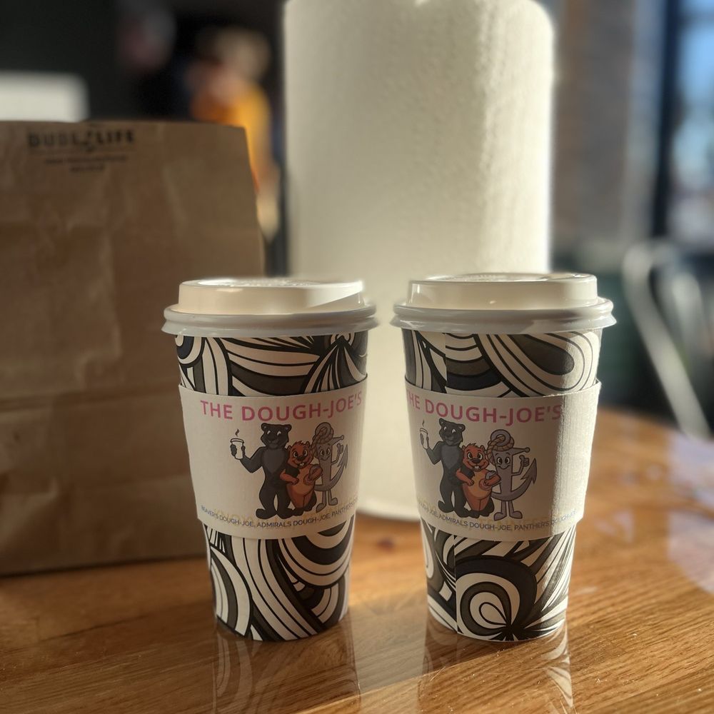 Large white chocolate latte