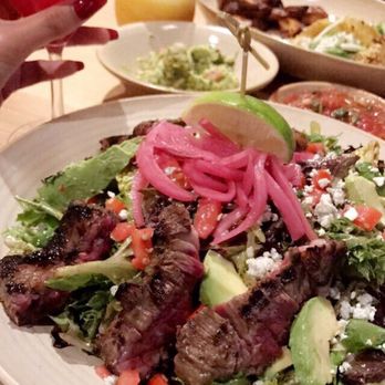 Cactus Restaurants - Grilled Skirt Steak Salad, rare - phenomenal! Must try. - Tex-Mex Near Me - Bellevue, Washington Cactus Restaurants - Grilled Skirt Steak Salad, rare - phenomenal! Must try. - Tex-Mex Near Me - Bellevue, Washington