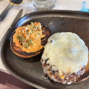Ember Kitchen - Burger (pork belly on the side) - Latin American Near Me - Austin, Texas