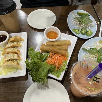 Pho Table - Bath Beach - Spring roll, gyoza, Thai tea and Vietnamese coconut coffee - Vietnamese Near Me - Brooklyn, New York