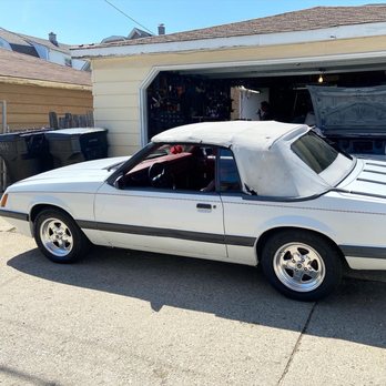 Meecher Customs And Convertibles - This is the old original white top - Auto Upholstery Near Me - Lake Villa, Illinois