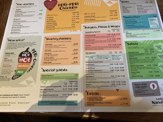 Menu photo 2 Nando's Dublin, D