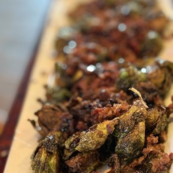 Fat Willy's - Charred Brussels, Bacon pieces and Honey drizzle - Sports Bars Near Me - Mesa, Arizona