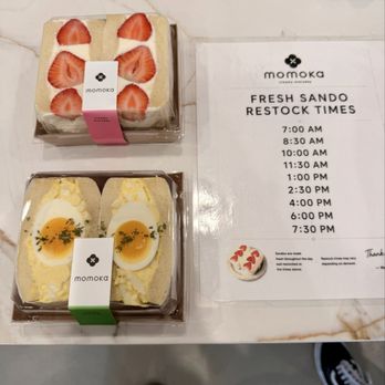 Momoka - Fresh Sando Restock Times - Strawberry & Egg Sando - Coffee & Tea Near Me - Ontario, California Momoka - Fresh Sando Restock Times - Strawberry & Egg Sando - Coffee & Tea Near Me - Ontario, California