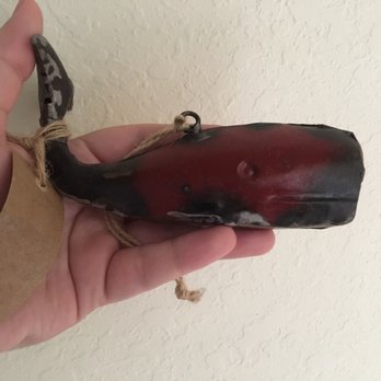 Hurlbutt Designs - Bought this... metal whale carving - Interior Design Near Me - Kennebunk, Maine