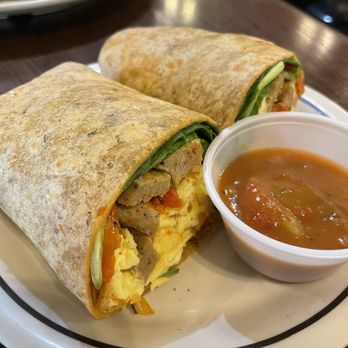 Corner Bakery Cafe - Wrap Sausage, Egg & Cheddar Breakfast Wrap - Breakfast & Brunch Near Me - Atlanta, Georgia