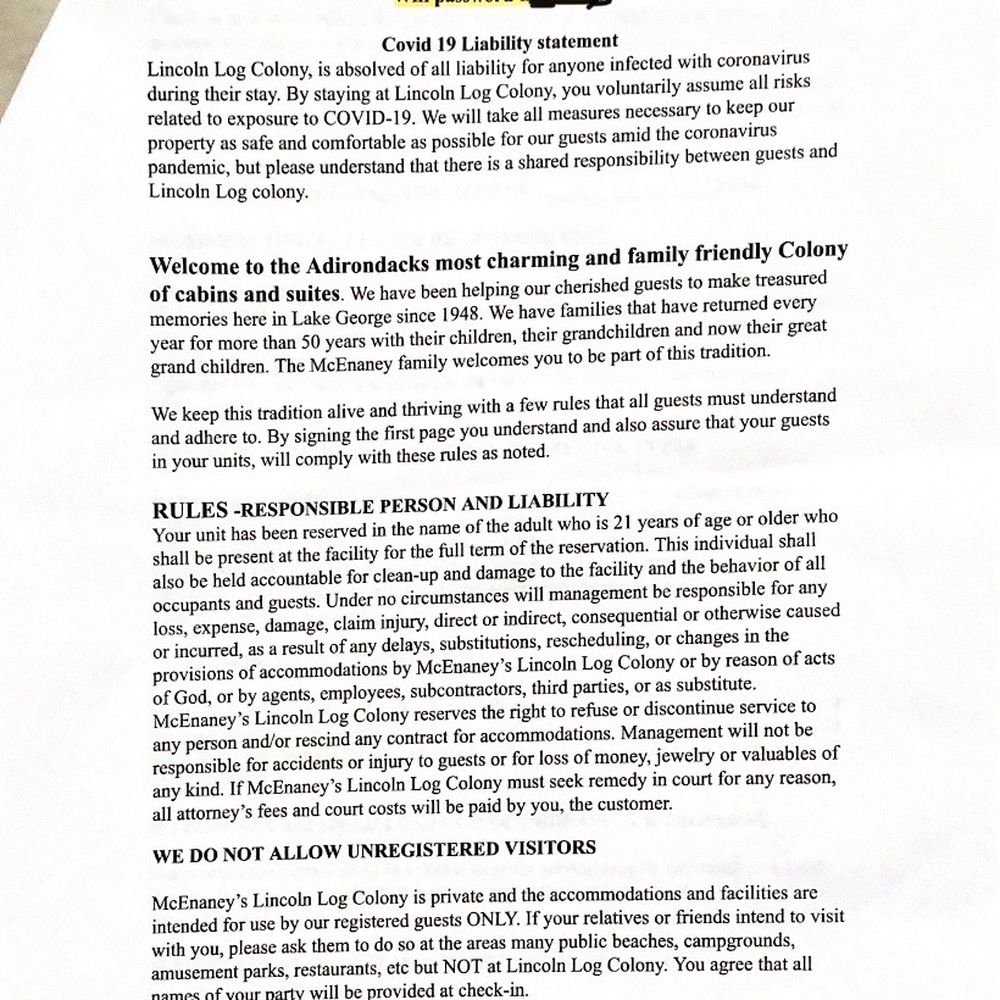 McEnaney's Lincoln Log Colony - Info and rules from fall 2020 page 2/4 - Hotels Near Me - Lake George, New York McEnaney's Lincoln Log Colony - Info and rules from fall 2020 page 2/4 - Hotels Near Me - Lake George, New York