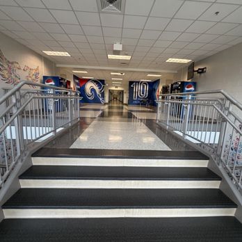 Riverside High School - hallway with vending machines - Middle Schools & High Schools Near Me - Leesburg, Virginia