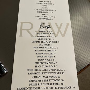RAW - Asian Fusion Near Me - Redding, California