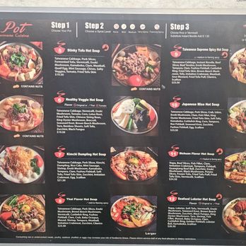 Tasty Pot - Tasty Pot instructions/menu. :) - Hot Pot Near Me - Reno, Nevada