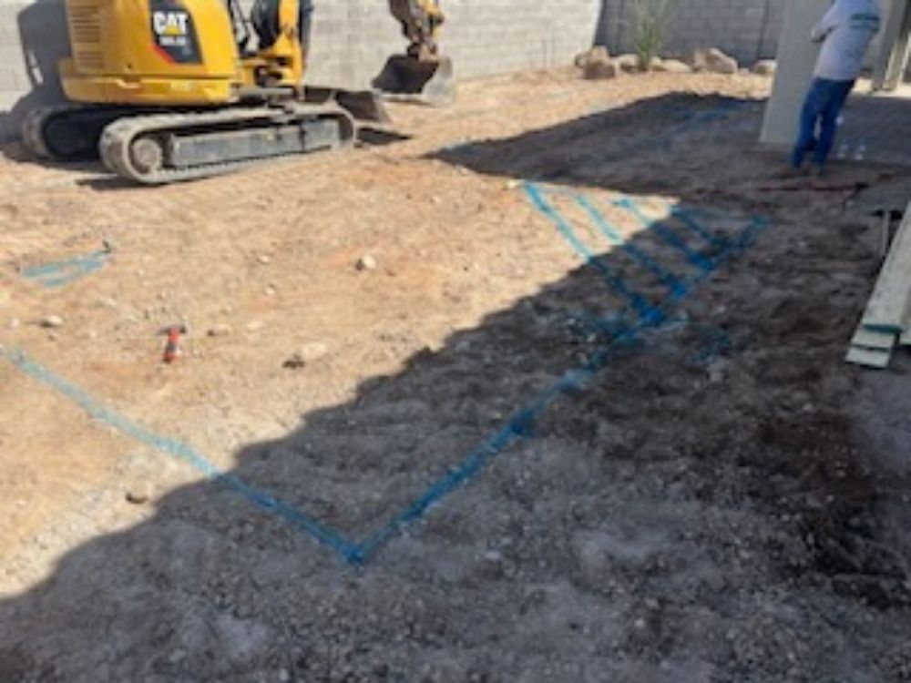 Slide of SCH Excavation Pool and Plumbing