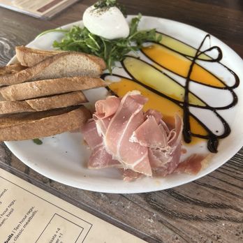 Fat Olives - Burrata with prosciutto - only pic I got! - Pizza Near Me - Flagstaff, Arizona Fat Olives - Burrata with prosciutto - only pic I got! - Pizza Near Me - Flagstaff, Arizona